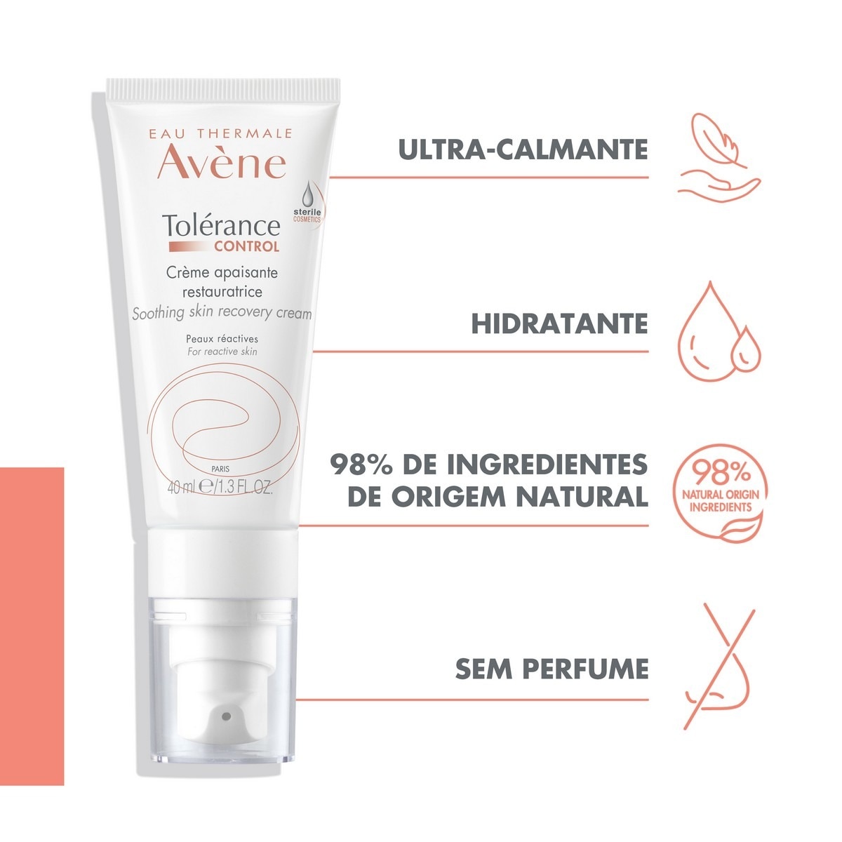 Creme Reparador Suavizante Tolerance Control 40ml Avène 4