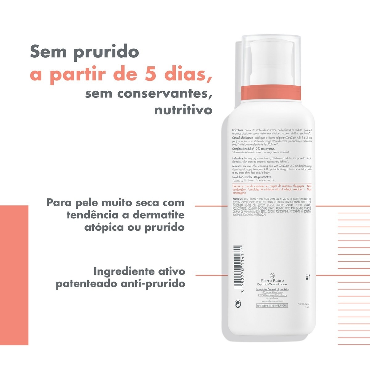 Bálsamo Relipidante XeraCalm A.D - 400 ml 2