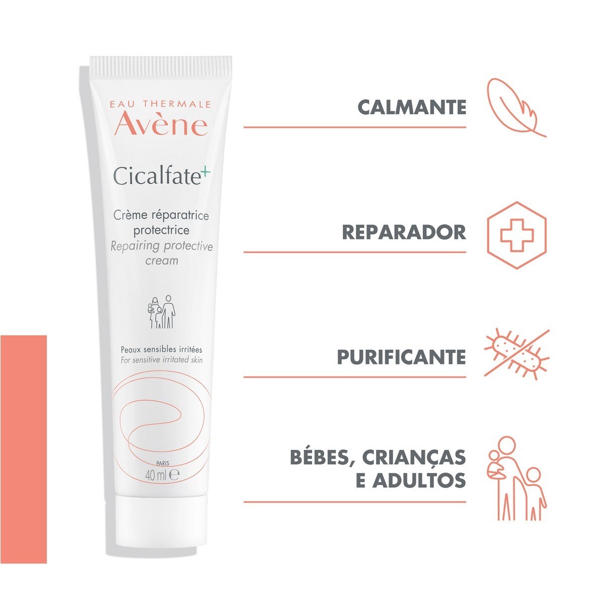 Creme reparador cicalfate 40ml 5