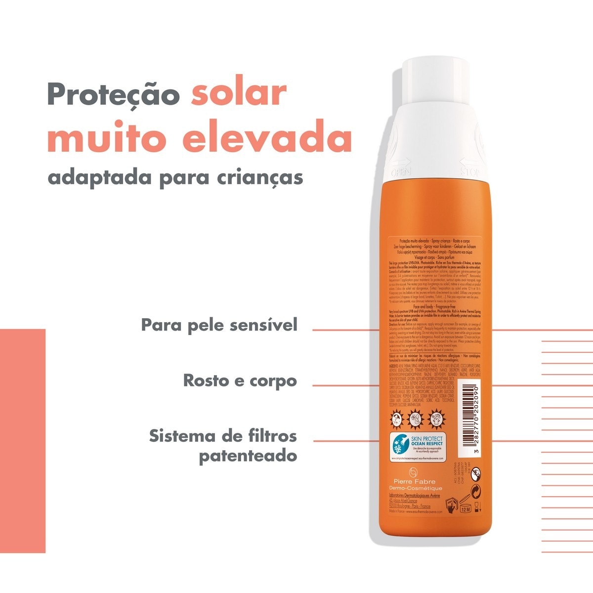 Protetor Solar Infantil Spray SPF50+ - 200 ml 2