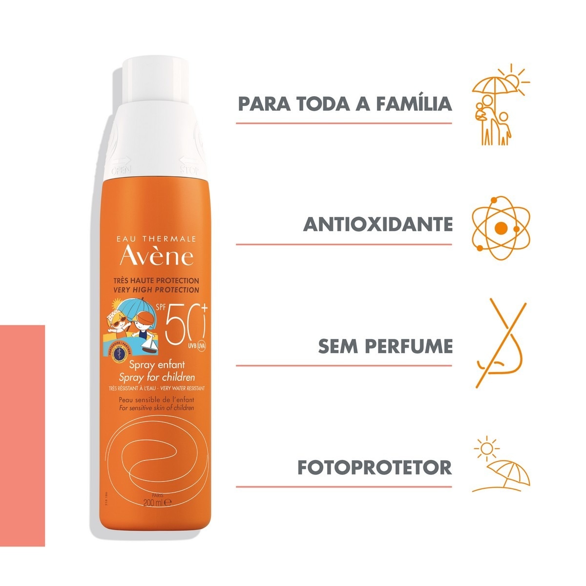 Protetor Solar Infantil Spray SPF50+ - 200 ml 4