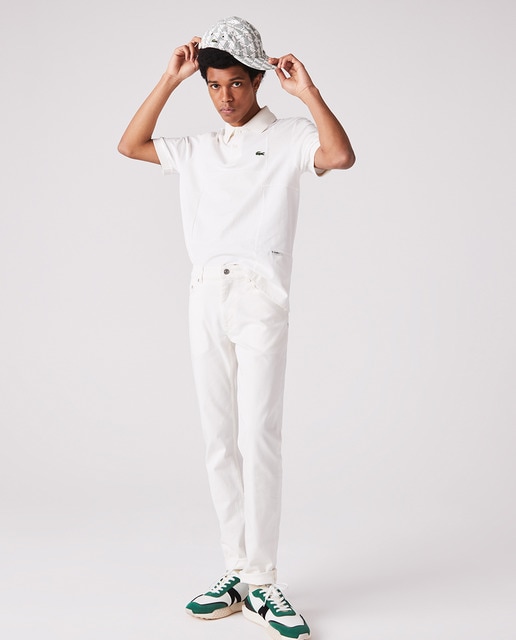 Hombre Vaqueros de hombre Lacoste LIVE straight cut de algodón con cinco  bolsillos Negro | Pantalones y bermudas Lacoste « Extrabalon