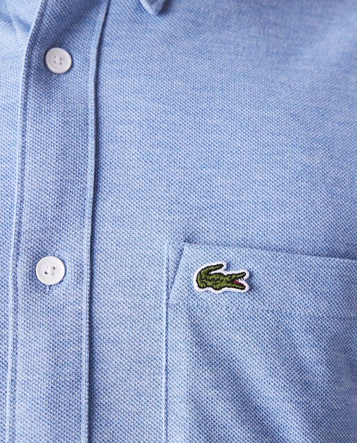 Camisa slim fit de hombre azul · Lacoste · El Corte Inglés