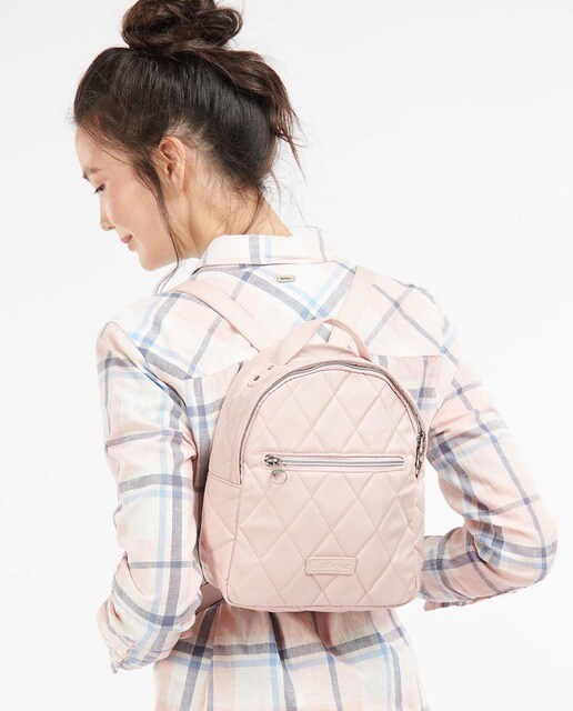 Mochila de tela acolchada en rosa · Barbour · El Corte Inglés