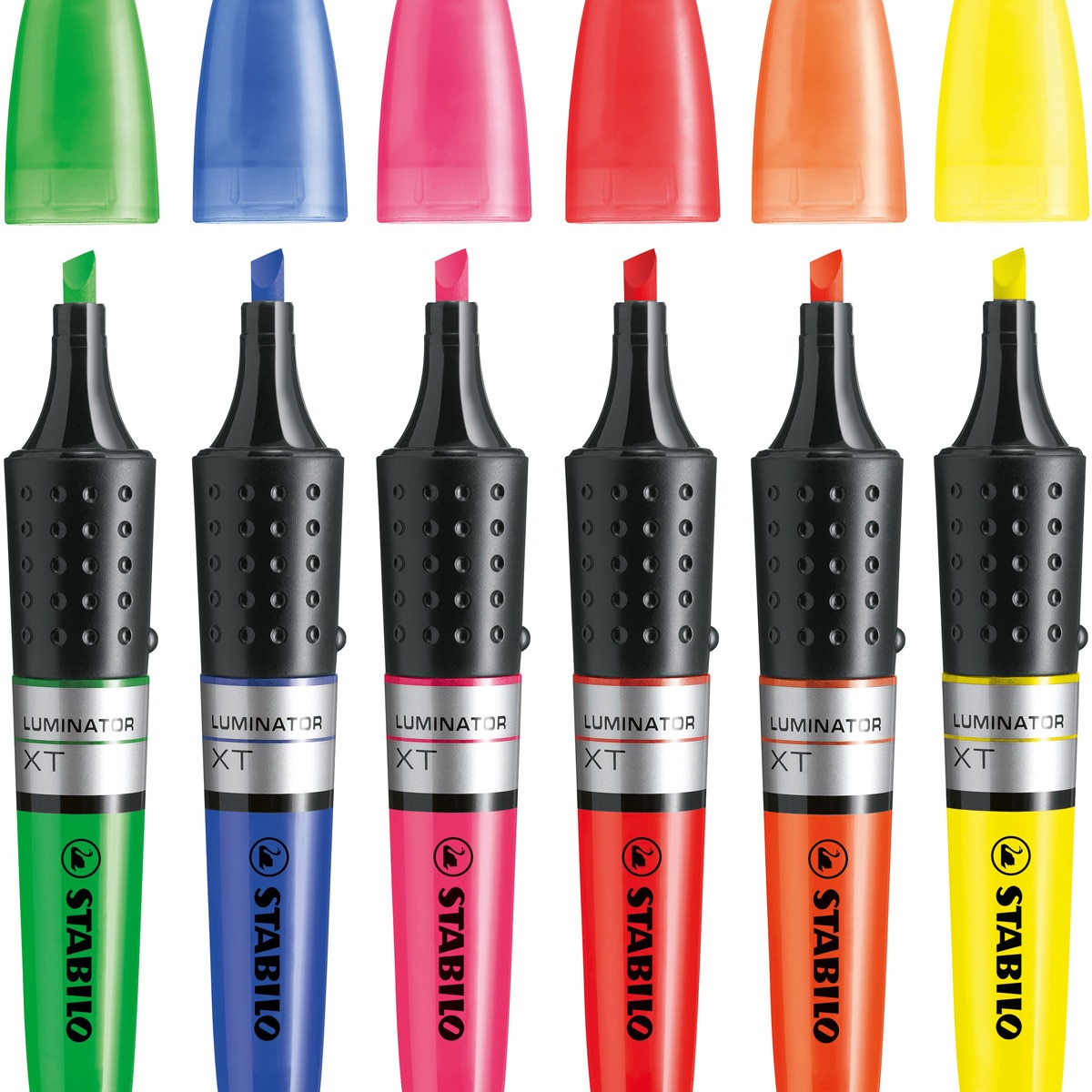 Marcador Fluorescente LUMINATOR STABILO Rojo Rojo-3