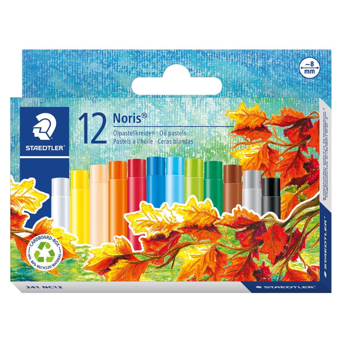 Pack con 12 Ceras Pastel Noris Staedtler Multicolor Multicolor-1