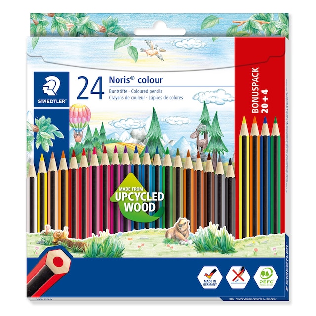Imagen 0 de 24 Lápices de Color NORIS COLOUR Steadtler (20 + 4 gratis)