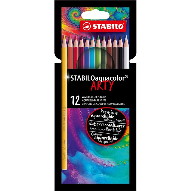 Imagen 0 de Estuche ARTY de 12 Lápices de Color Acuarelable aquacolor STABILO Multicolor