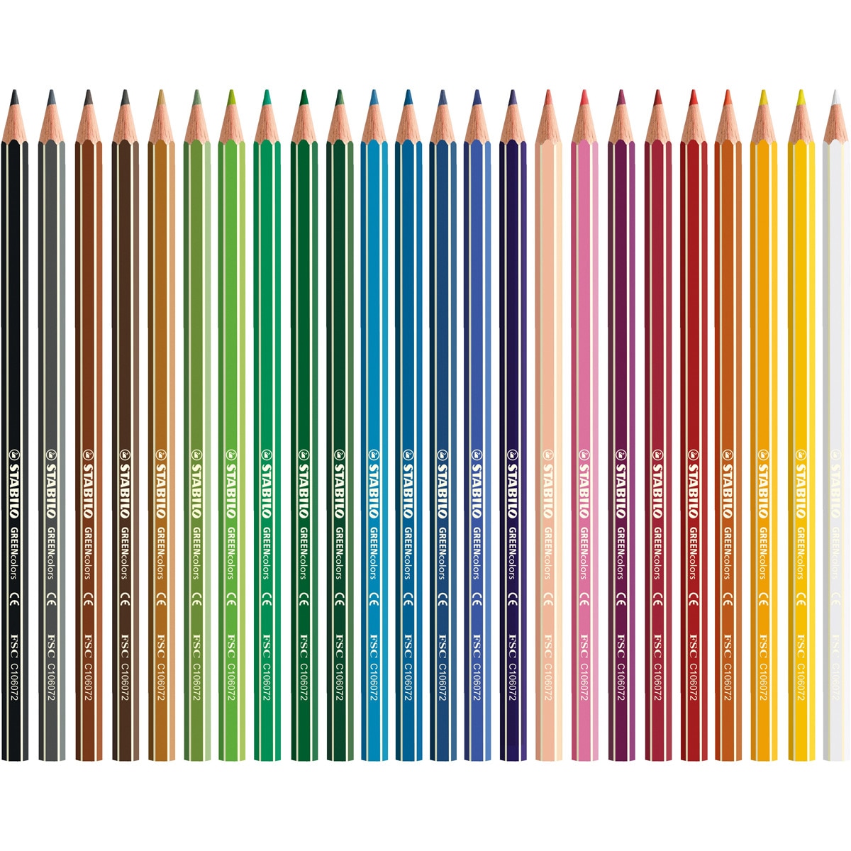 Pack ARTY de 24 Lápices de Color con Certificado FSC GREENcolors STABILO Multicolor Multicolor-2