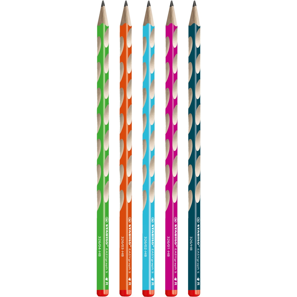Lápiz Ergonómico Para Diestros EASYgraph S STABILO Verde Verde-2