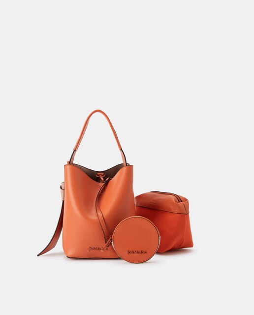 Bolso de mano pequeño en naranja con organizador extraíble · Jo \u0026 Mr. Joe · El  Corte Inglés