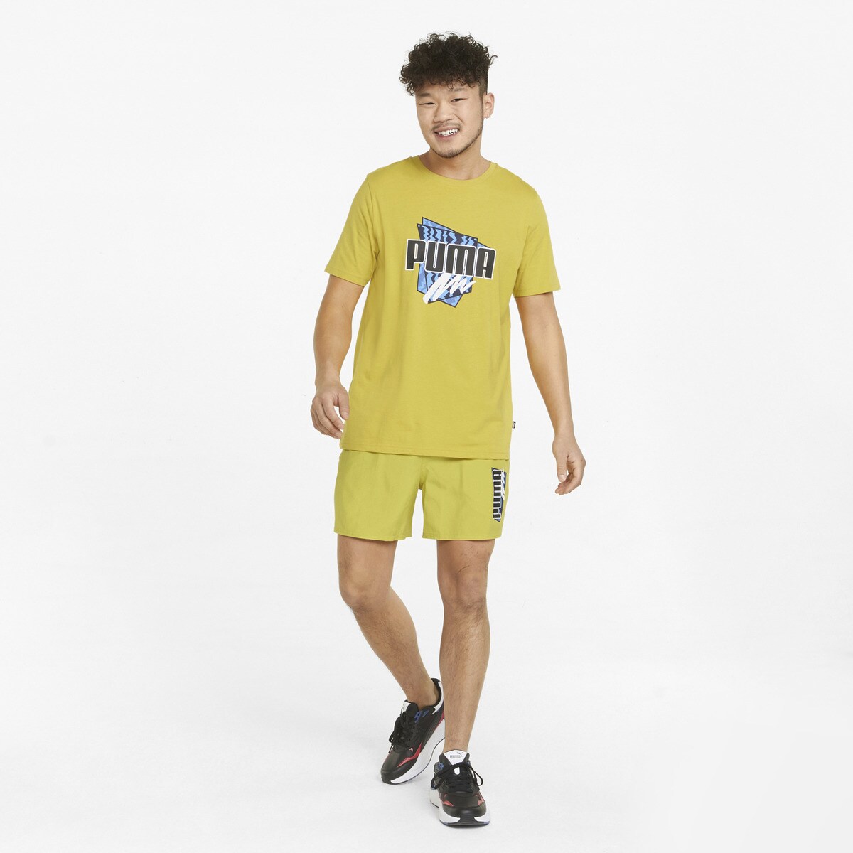 Calções de Homem Summer Puma Amarelo-5