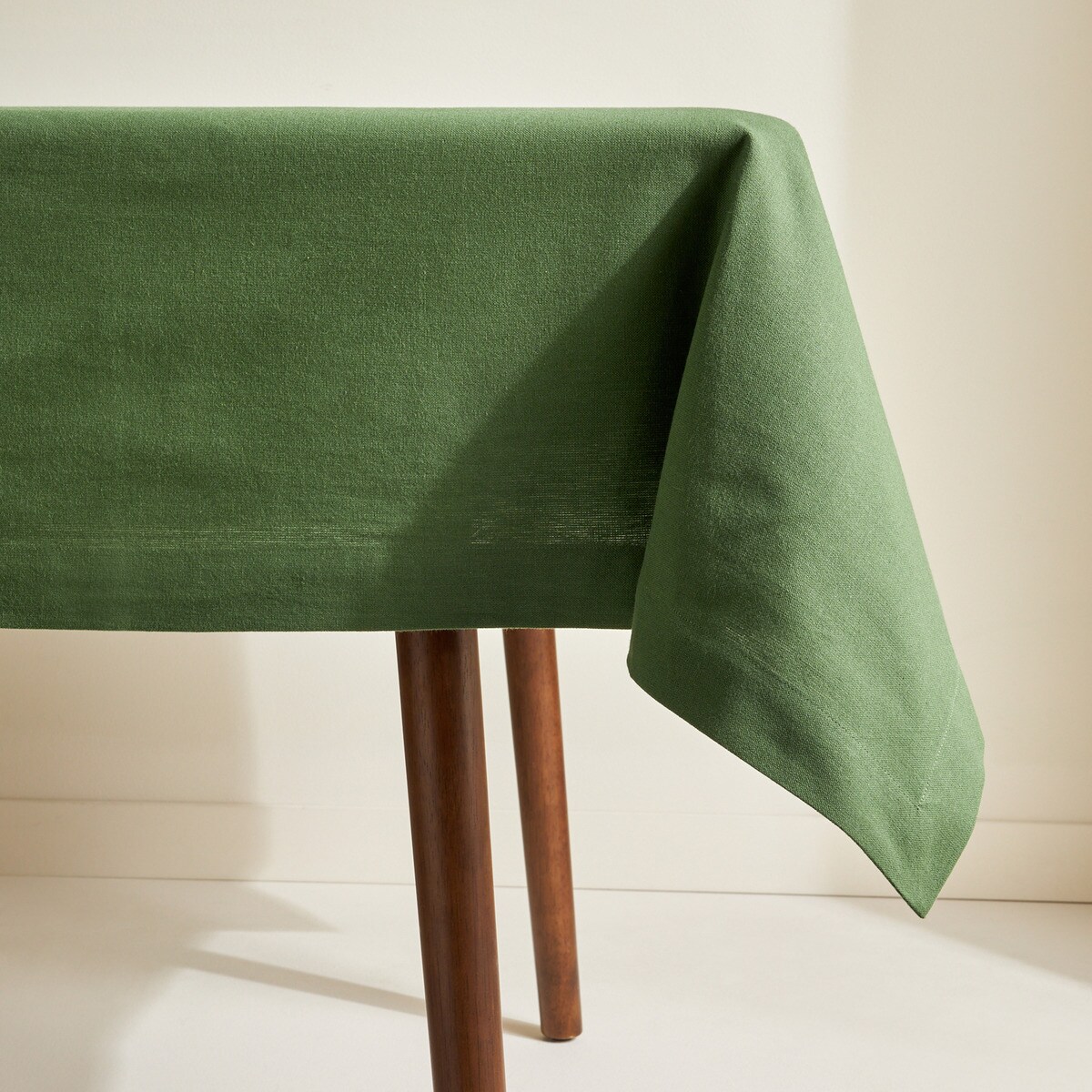 Toalha de mesa em algodão Invit Verde-3