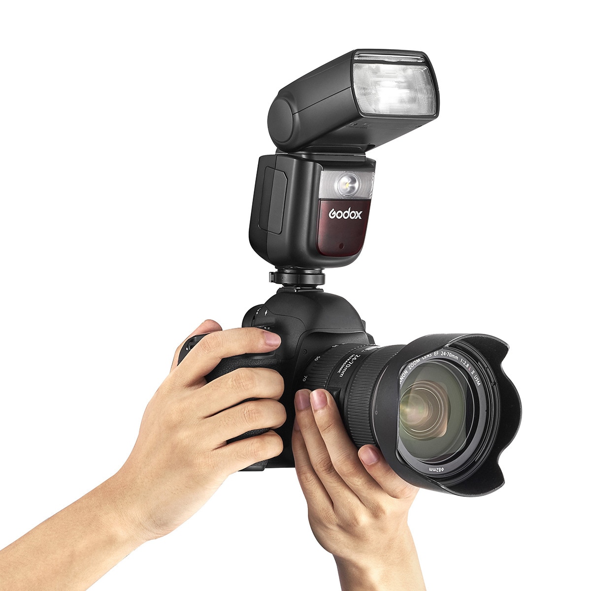 Kit Flash Godox V860IIIC para Canon Negro-5