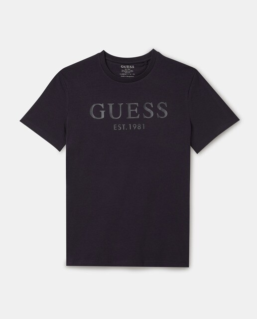 Camiseta de hombre en algodón orgánico azul de manga corta · Guess · El  Corte Inglés