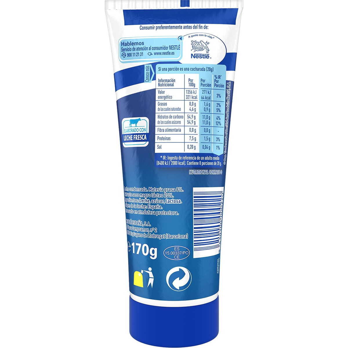 Condensed milk tube 170 g · LA LECHERA · Supermercado El Corte Inglés