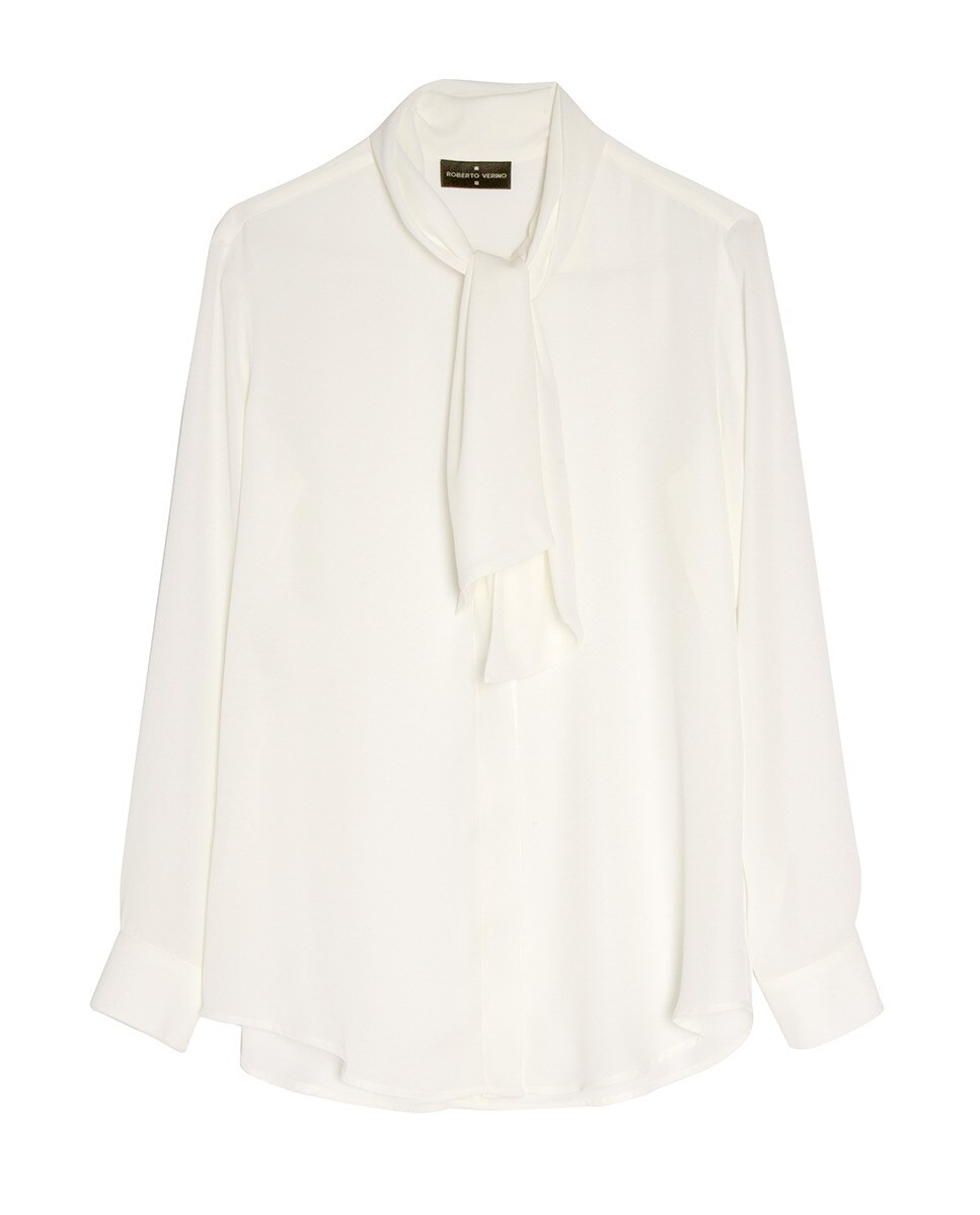 Blusa de mujer cuello jabot. · Roberto Verino · El Corte Inglés