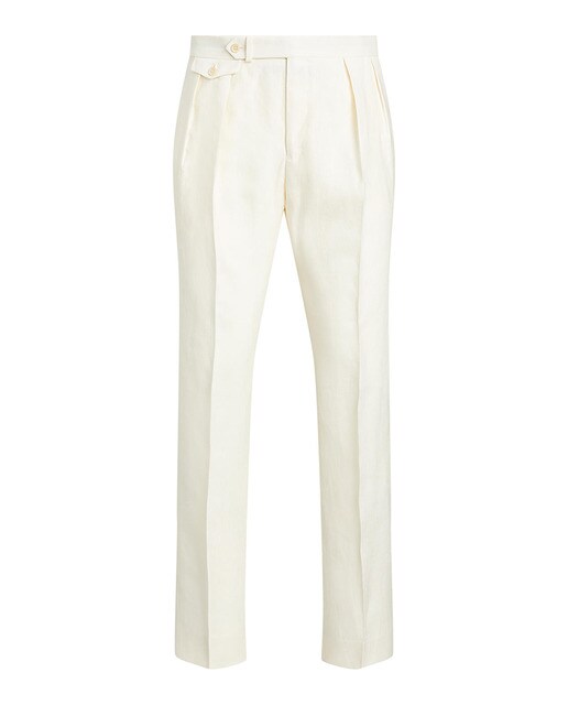 Pantalón de vestir de hombre regular fit de lino con doble pinza · Polo  Ralph Lauren · El Corte Inglés