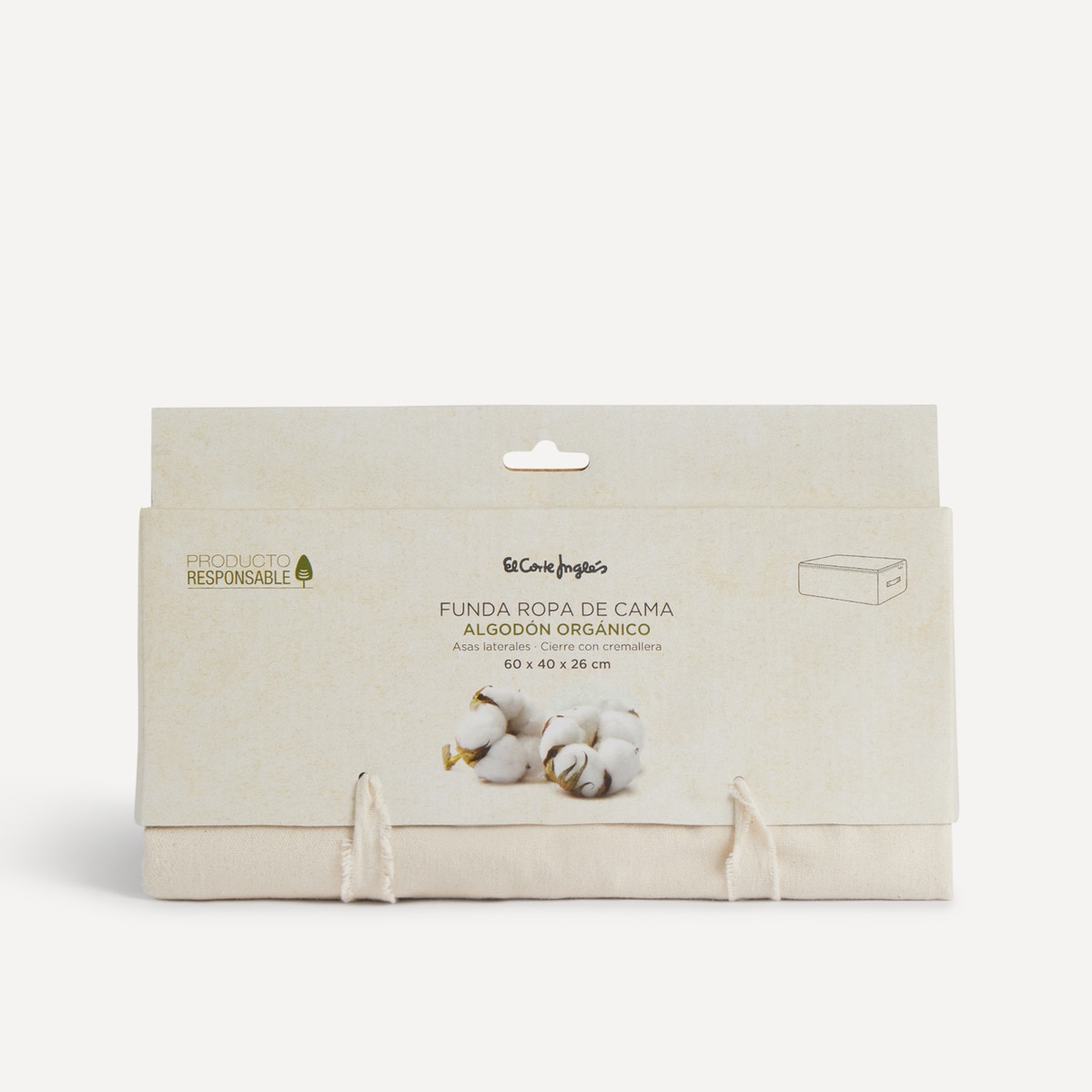 Capa para mantas de algodão orgânico Natural-4
