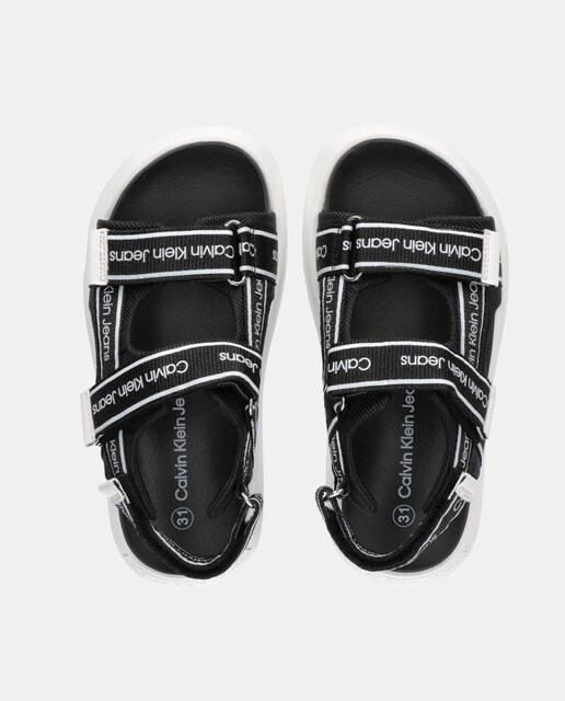 Sandalias de niño en color negro con logotipos · Calvin Klein · El Corte  Inglés