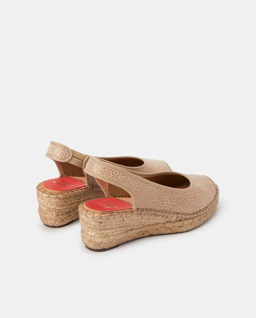Alpargatas de cuña de mujer en piel estampada topo · Maria Victoria · El  Corte Inglés