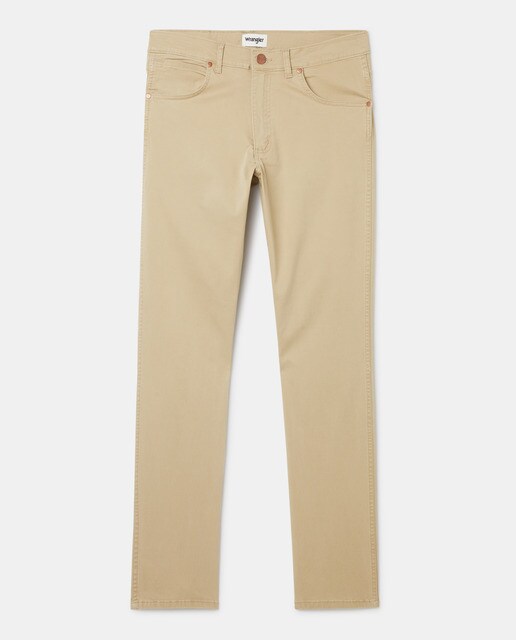 Pantalón cinco bolsillos de hombre regular Greensboro beige · Wrangler · El  Corte Inglés