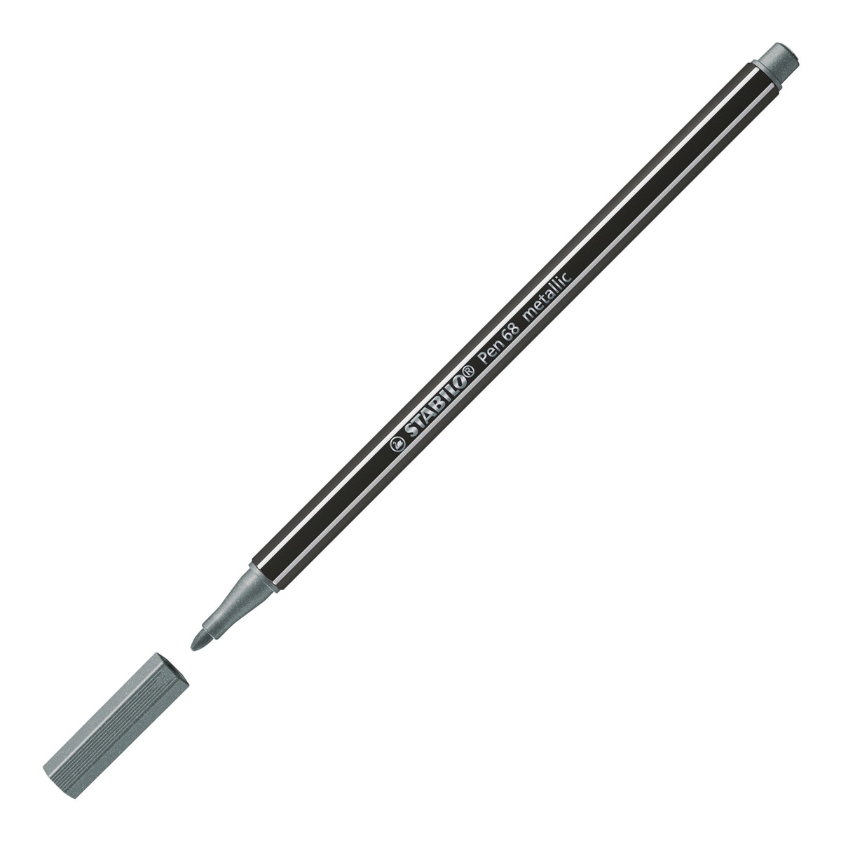 Rotulador Metallico STABILO Pen 68 Metallic Color Plata Plata-2
