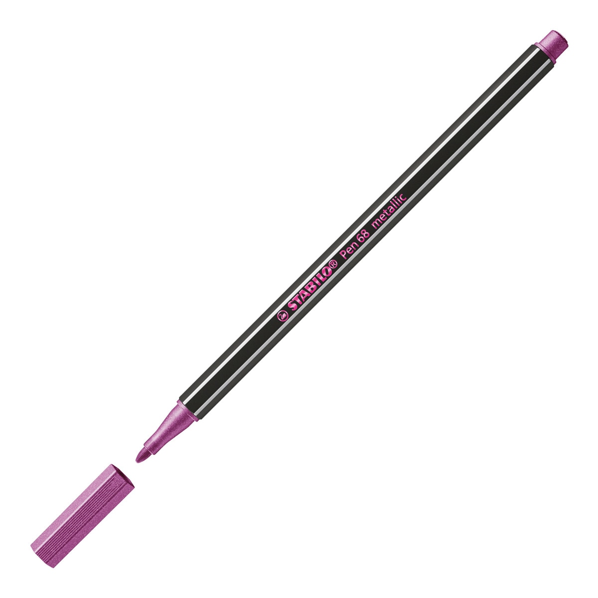 Rotulador Metallico STABILO Pen 68 Metallic Rosa Metalizado NOVEDAD Rosa-2