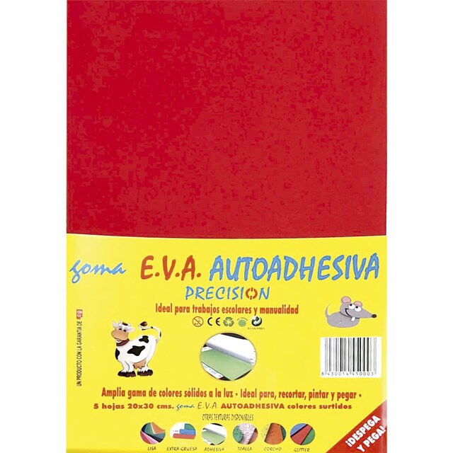 Imagem 0 de Blister 5 Folhas Eva Precisão Autoadesiva - 21x28 cm