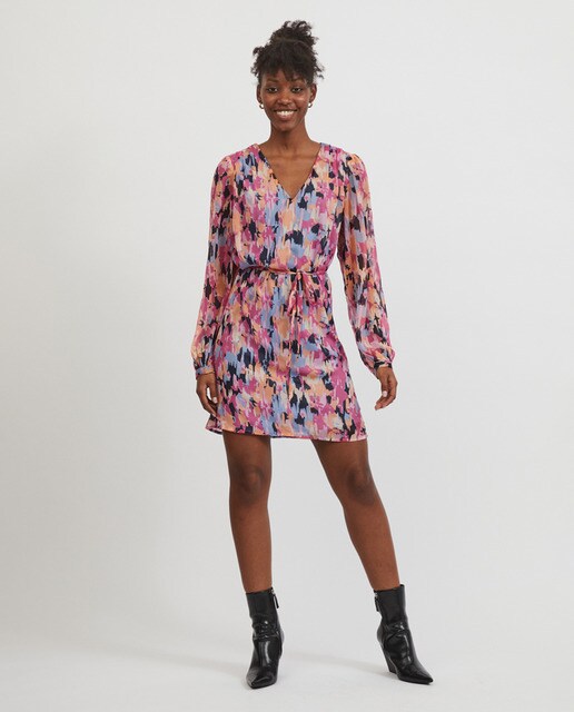 Vestido corto manga larga · Vila · El Corte Inglés