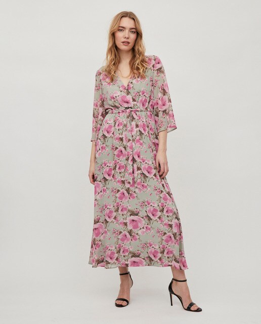 Vestido de mujer 3/4 estampado · Vila · El Corte Inglés