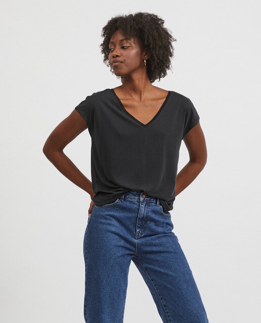 Camiseta de mujer básica manga corta · Vila · El Corte Inglés