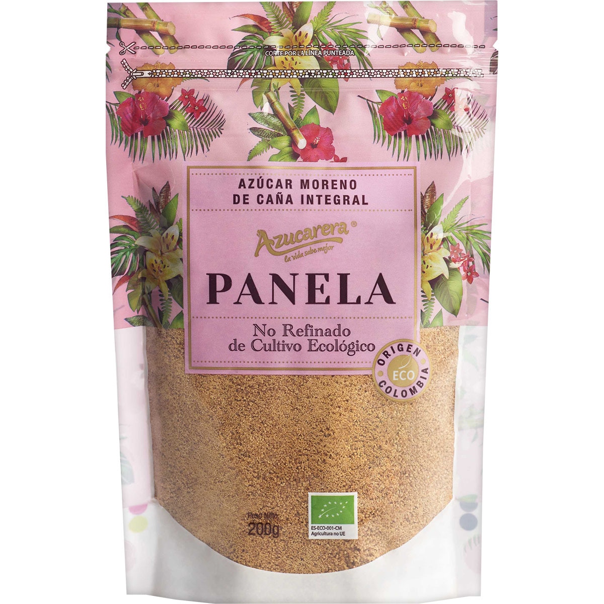 Panela azúcar moreno de caña integral ecológica envase 200 g