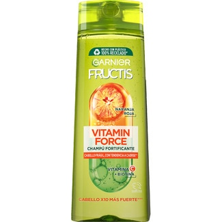 champú fortificante Vitamin Force con vitamina C + biotina frasco 360 ml para cabello frágil con tendencia a caerse - Fructis