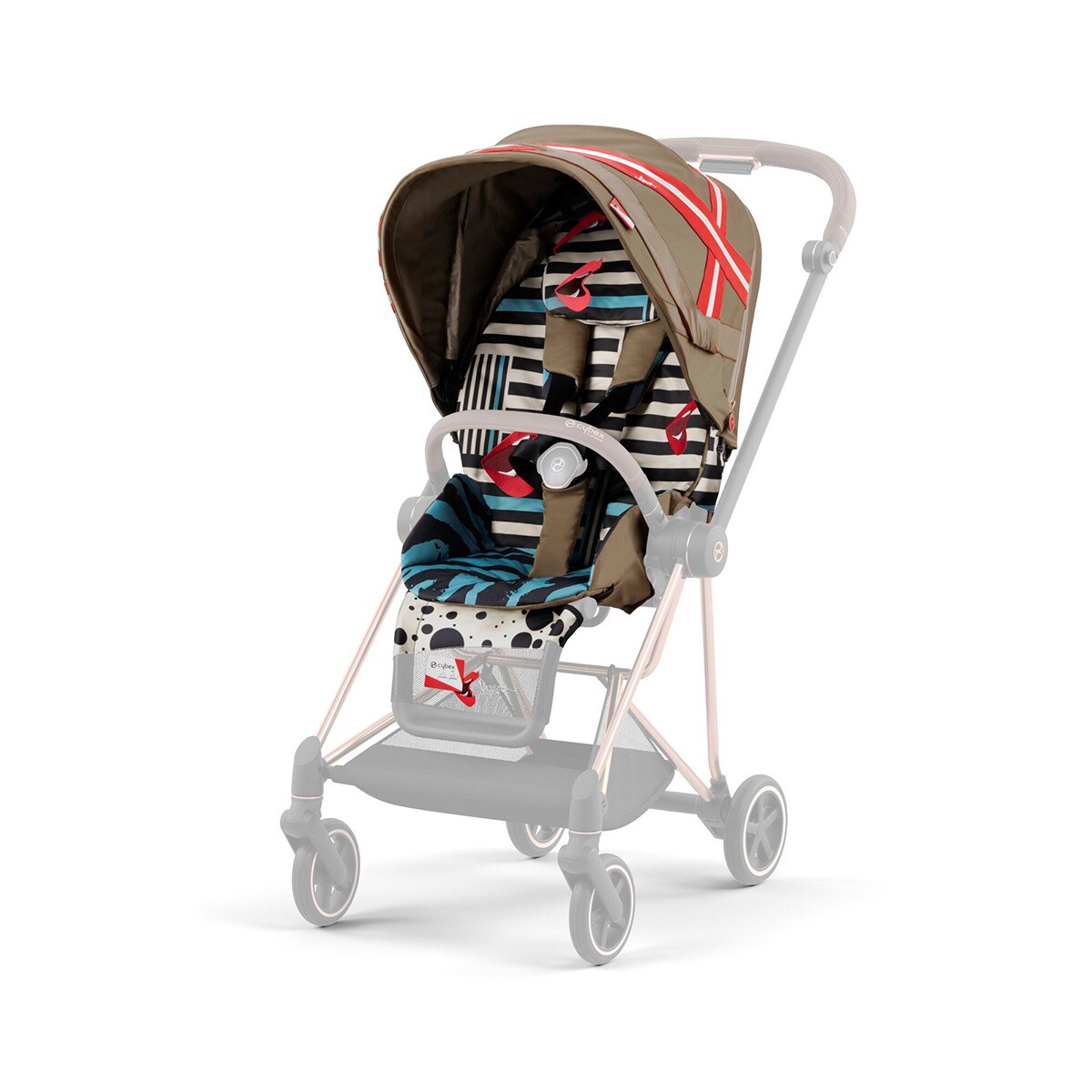 Tejidos para asiento CYBEX Mios Seat Pack One Love Multicolor-1