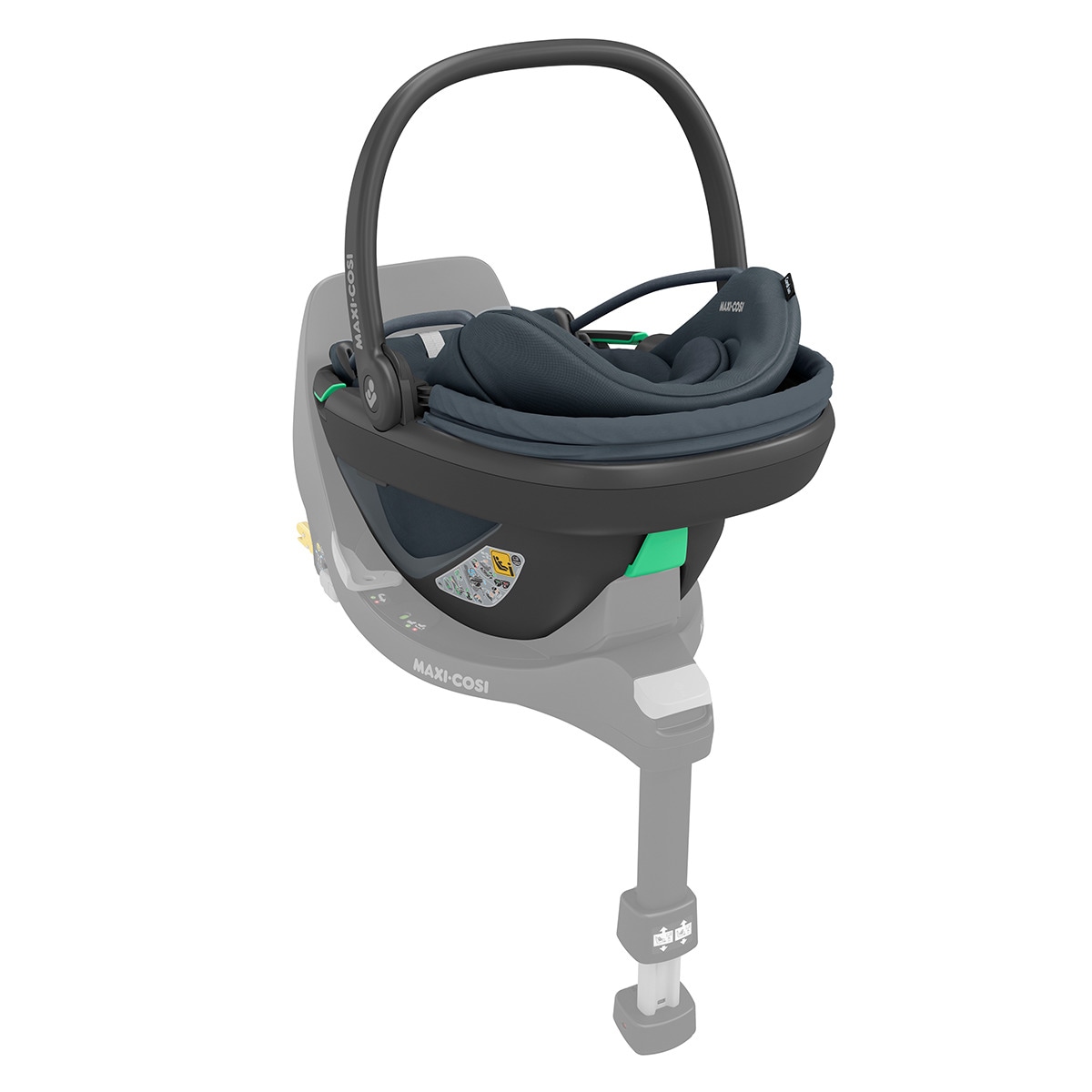 Cadeira Auto Coral 360º Isofix i-Size - 40x75 cm Cinzento-chumbo-16