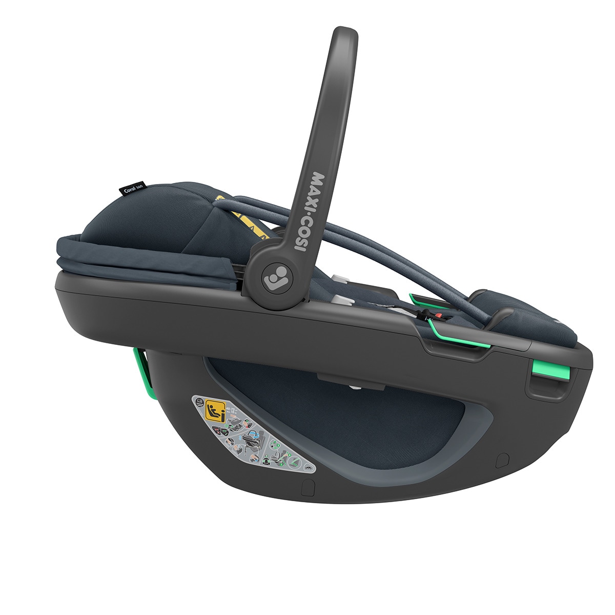 Cadeira Auto Coral 360º Isofix i-Size - 40x75 cm Cinzento-chumbo-10