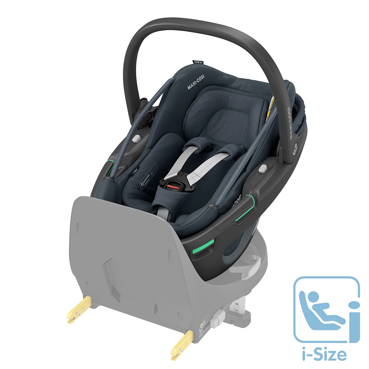 Cadeira Auto Coral 360º Isofix i-Size - 40x75 cm Cinzento-chumbo-6