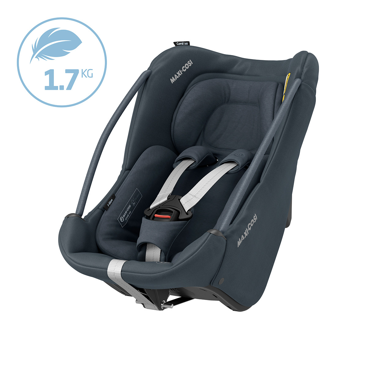 Cadeira Auto Coral 360º Isofix i-Size - 40x75 cm Cinzento-chumbo-22