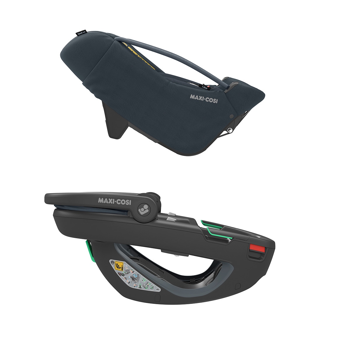 Cadeira Auto Coral 360º Isofix i-Size - 40x75 cm Cinzento-chumbo-21