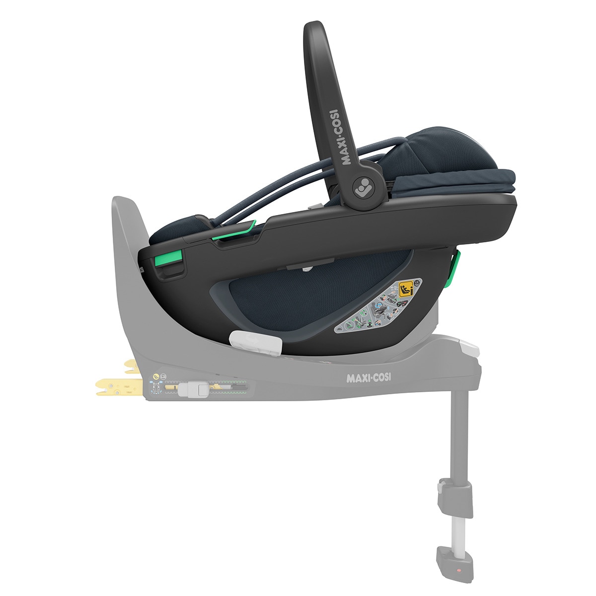 Cadeira Auto Coral 360º Isofix i-Size - 40x75 cm Cinzento-chumbo-19