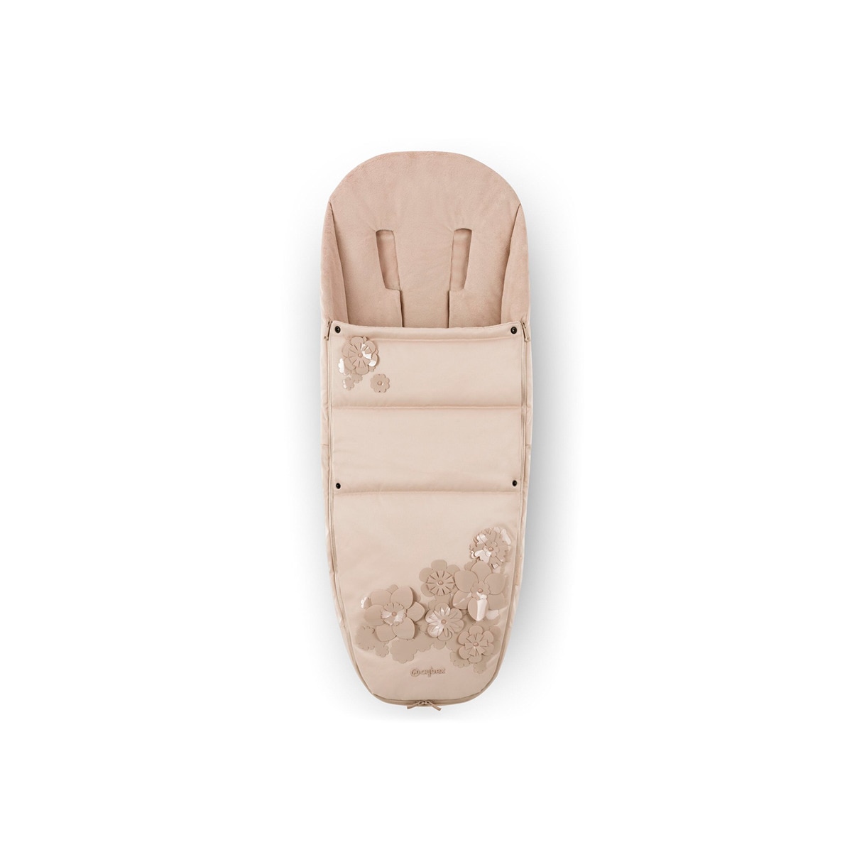 Saco Cobre-Pés Platinum Simply Flowers Bege-1