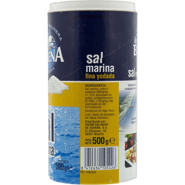 sal marina fina yodada bote 500 g