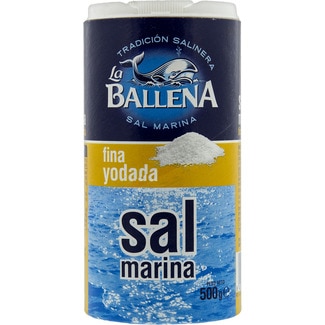 sal marina fina yodada bote 500 g - La Ballena