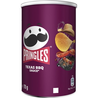 aperitivo frito de patata sabor salsa Texas BBQ lata 70 g - Pringles