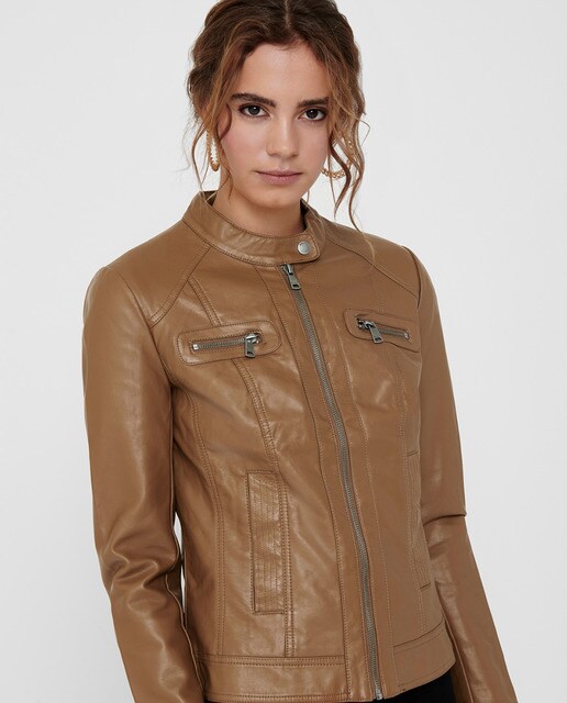 Cazadora de mujer estilo biker con cierre cremallera · Only · El Corte  Inglés