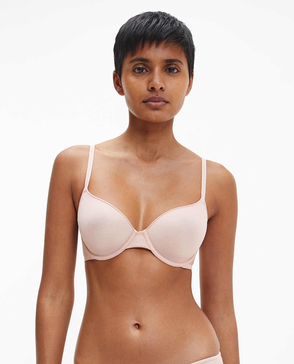 Soutien Clássico com Aros - Sheer Marquisette Rosa-1