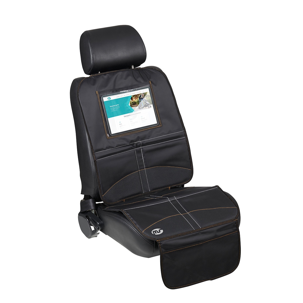 Esterilla con compartimento para tablet negro Innovaciones MS negro Negro-1