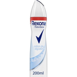 Desodorizante Cotton Dry Algodão Spray embalagem 200 ml - Rexona Motion Sense