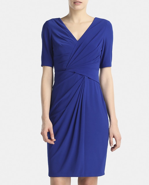 Imagen 0 de Vestido corto azul de mujer Adrianna Papell